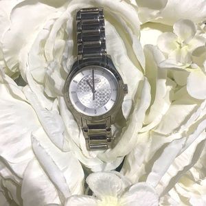 Like new coach silver watch